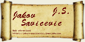 Jakov Savićević vizit kartica